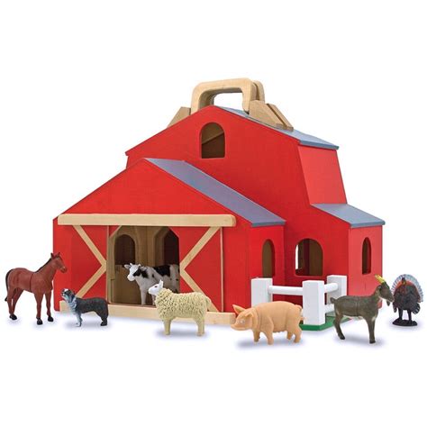 animal melissa and doug|melissa and doug barn set.